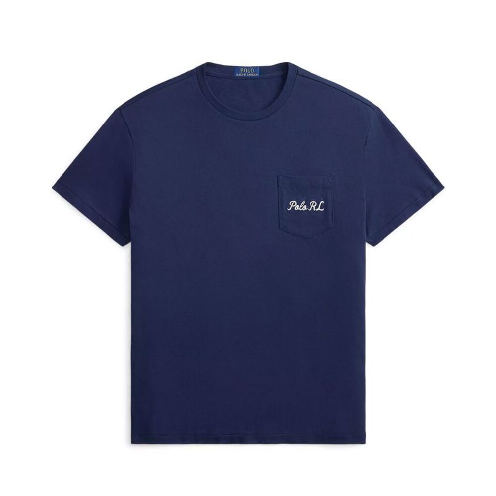 Polo Ralph Lauren Mens Classic-Fit Bear Print Jersey T-Shirt M Navy/Society NWT
